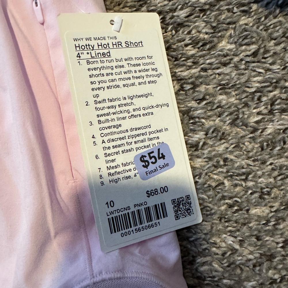 lululemon athletica Light Pink Shorts